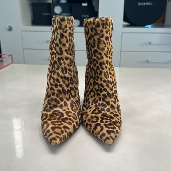 Gianvito Rossi calf hair leopard boots - Picture 4 of 9